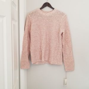 Pink knit sweater